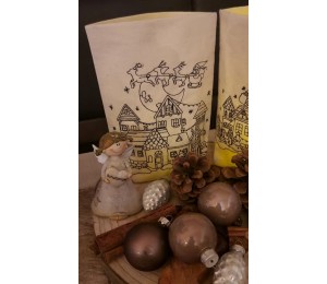 Stickdatei ITH - Lichtbeutel Weihnachtsabend